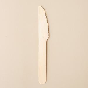 지구사랑 벌크포장 나무 나이프 140mm 크라프트 일회용 100개
