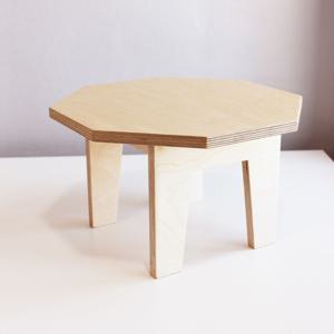 팔각소반 내츄럴컬러 ( 다과상 돌상 백일상 미니교자상 차탁 )