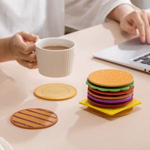 [해외] 북유럽 Hamburger 인테리어 컵받침 홈카페 티코스터 집들이 선물
