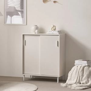 마르체 OLY 800 슬라이딩 미닫이 높은 수납장 거실수납장