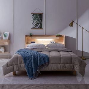 순 편백나무 LED 평상침대 퀸 텐셀포켓스프링 매트포함