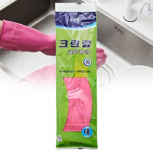라텍스 위생장갑 주방 요리 고무장갑 39cm(대) 이중코팅