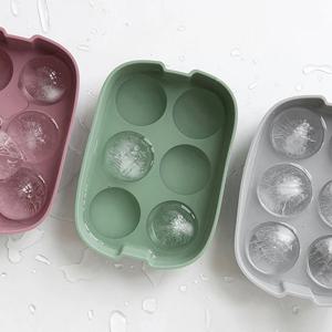 파스텔 실리콘 아이스몰드 얼음틀 빅아이스볼 6구(3color)