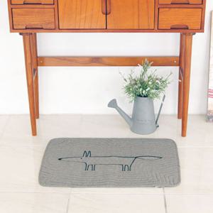 퀼팅 폭스발매트 40x60cm 면소재 워싱가공 부드러운매트 2color