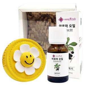 석고 차량용 방향제 플라워 파우치 자동차 송풍구 꽃향 과일향 은은한향기
