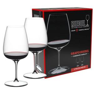 와인잔 그레이프@리델 2본입 까베르네/메를로/칵테일 글라스 선물 세트