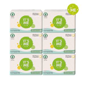 잇츠미 NEW 슬림 유기농 순면커버 생리대 대형 10P x6개