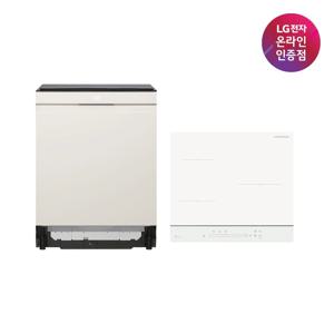 LG 디오스 오브제컬렉션 식기세척기 인덕션 세트 DUE6BGL1E+BEI3QKHLO