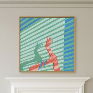 우리의 평범한일상 공감 일러스트 카페 인테리어 그림액자 / 16.휴일의 여유