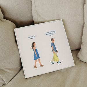 우리의 평범한일상 공감 일러스트 카페 인테리어 그림액자 / 23.꾸민날 안꾸민날