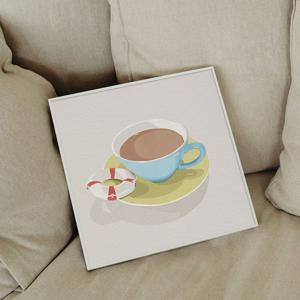 우리의 평범한일상 공감 일러스트 카페 인테리어 그림액자 / 27.나의 라이프가드