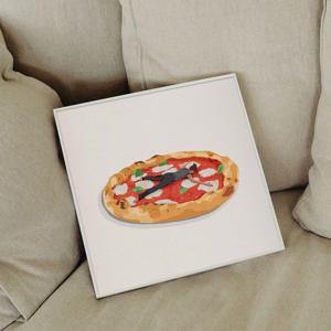 우리의 평범한일상 공감 일러스트 카페 인테리어 그림액자 / 29.내 사랑 피자
