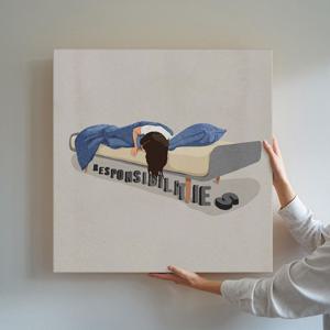 우리의 평범한일상 공감 일러스트 카페 인테리어 그림액자 / 34.책임감의 무게