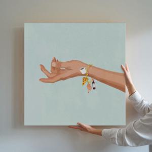 우리의 평범한일상 공감 일러스트 카페 인테리어 그림액자 / 36.요즘 내 최애