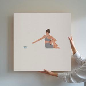 우리의 평범한일상 공감 일러스트 카페 인테리어 그림액자 / 40.카페인이 필요해