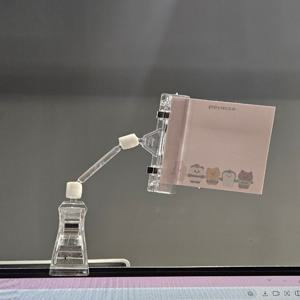 모니터 메모 홀더 투명 POP 집게(소,중,대) 가격표 메모지 쇼클립 이름표 사진 명함