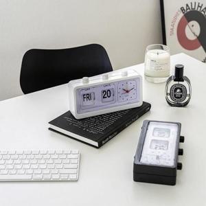 미드센추리 모던 레트로 아날로그 알람 탁상시계 홈 인테리어 소품 오브제 집들이 선물