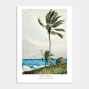나의 사적인 그림 포스터 액자 / 102 윈슬러 호머 - 팜 트리 나소 /