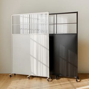 틴우드 유리 철제 파티션 1200 스탠드 세트 이동식 가림막 가벽 (바퀴포함)
