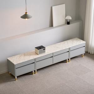G9214 템바보드 2단 2400 거실장 세트 4colors