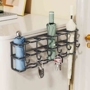 [해외] 북유럽 벽걸이 인테리어 우산꽂이 양산 거치대 보관함 6구 2colors