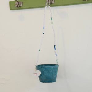 행잉화분 Apua_white strap 벽걸이 화분 마크라메행잉