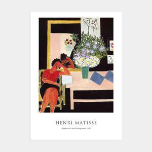 앙리 마티스 아트 드로잉 인테리어 포스터 액자 / 59 책 읽는 여인 /