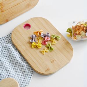 밤부칼립스 대나무 우드 라운드 도마 소