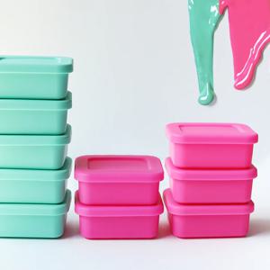 젤리팝 큐브 실리콘 밀폐용기 냉장고밥팩 소 150ml