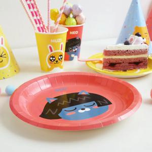 카카오프렌즈 파티접시 23cm 6입 카카오프렌즈