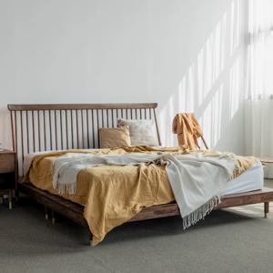 마이스터월넛 살대 평상형침대 원목 프레임 슈퍼싱글 퀸 킹 라지킹 사이즈 SS Q K CK