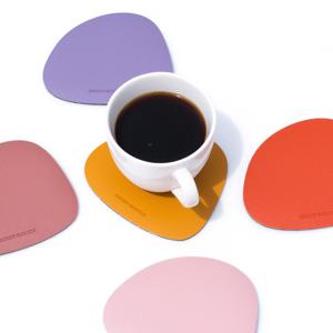 가죽 티 코스터 컵받침대 홈카페 _19colors
