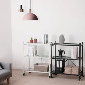 폴딩선반 메탈랙 철제선반 3단 수납장 2colors