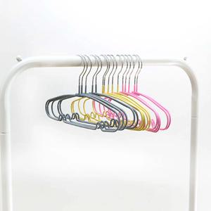 PVC 메탈 논슬립 아동용 옷걸이 그레이 핑크 오렌지 30p