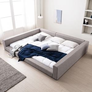 발빠짐방지 릴렉스 가드 가죽 저상형 패밀리침대 SS+SS (매트리스 포함)