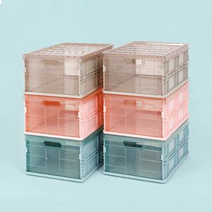 적층 폴딩박스 덮개  접이식 리빙박스 대중소 6P 세트 캠핑 3colors