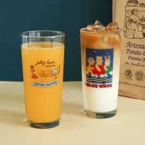 레트로 유리컵 435ml 01-02