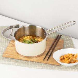아티잔 웜 아이보리 편수 냄비 16cm/이유식냄비/인덕션 가능