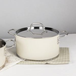 아티잔 웜 아이보리 양수 냄비 24cm/인덕션 가능