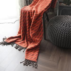 오렌지톤 스로우 베드스프레드겸 블랭킷