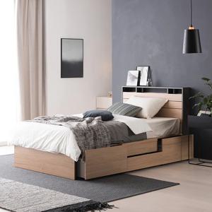 필로시 모던 2단 멀티수납 침대 SS/Q (매트선택)