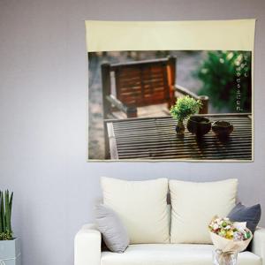 대형 패브릭포스터 / 가리개커튼 150x130(cm) 여유 한 잔
