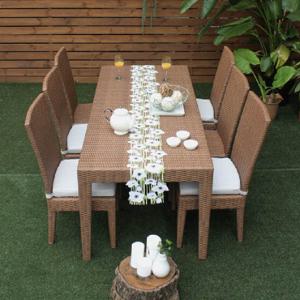 스마랑 인조라탄 6인용 1800식탁세트N 카페 의자