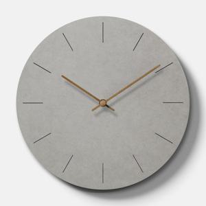 콘크리트 스타일 무소음 벽시계 thin D