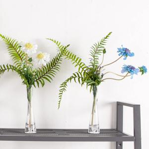 데이지 조화 화병 보스턴 유리병 set 40cm (DIY) 인테리어 꽃 장식