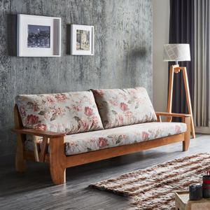 플라워303 고급원목 패브릭소파(3인용)