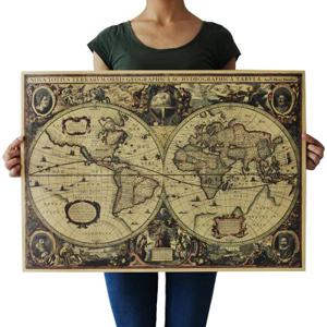 W006 세계지도 포스터 72cm x 51.5cm
