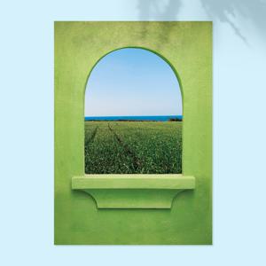 피크닉 인 제주_1 창문 그림 힐링 감성 아트 포스터