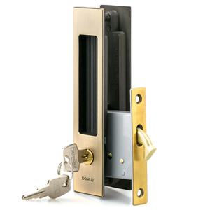 도무스 DSL 170 매입손잡이 키타입 슬라이딩 도어락(새틴브론즈)