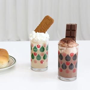 정품 서울우유 레트로 유리컵 일자컵 (315ml)